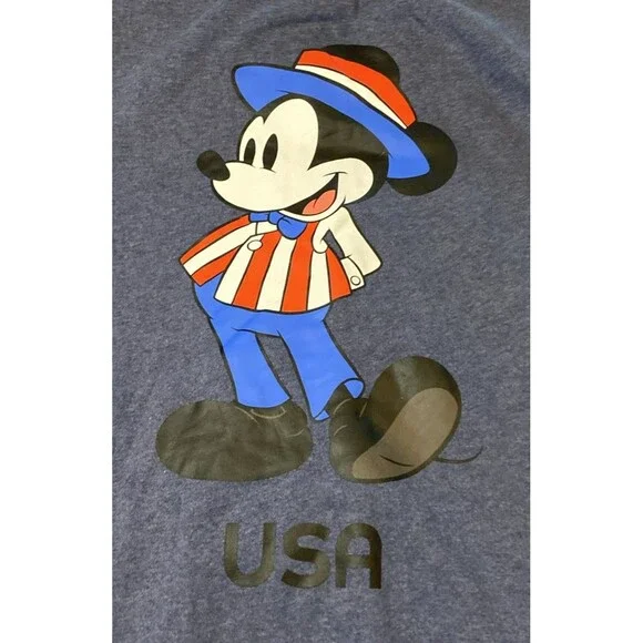 Disney Epcot American Adventure Mickey Mouse Crewneck Sweatshirt Adult 2XL NWOT - Picture 2 of 5